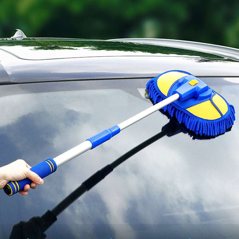 Adjustable Telescopic Car Wash Brush Kit Mop Long Handle Vehicle Cleaning  Tool