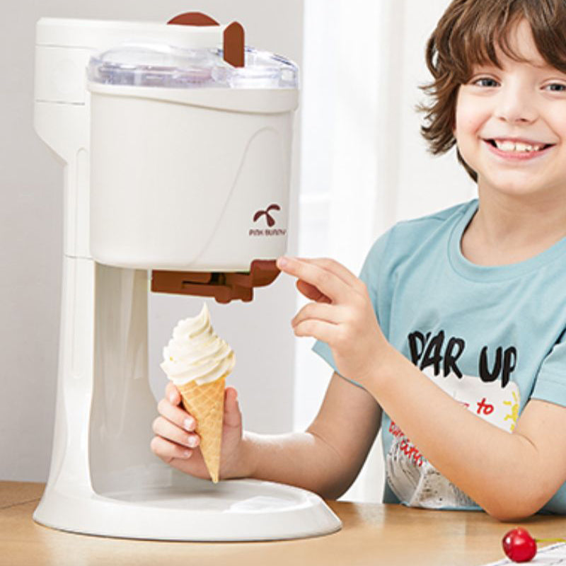 Benny Rabbit Home Ice Cream Maker Fruit Cone Machine Fully