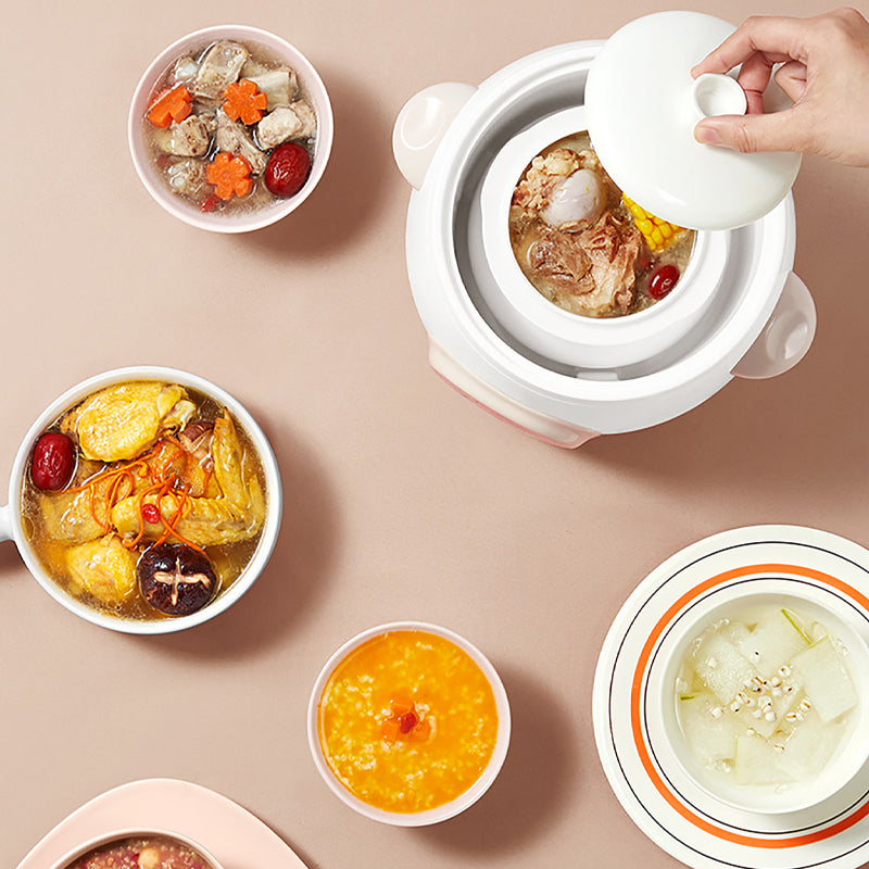 Electric Stew Pot Automatic Heat Preservation Ceramic Rice Soup