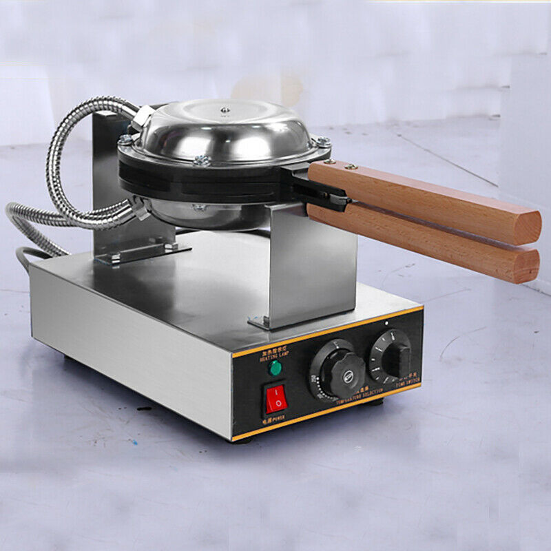 Non-stick Electric Egg Waffle Roll Cake Commercial Machine Heating Pancake