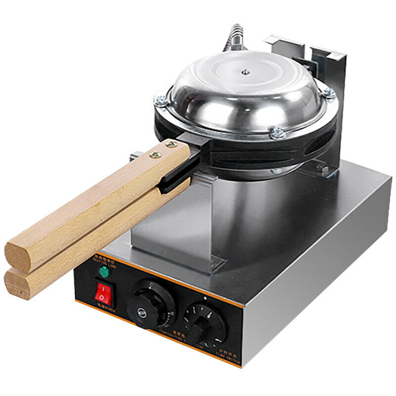 Non-stick Electric Egg Waffle Roll Cake Commercial Machine Heating Pancake