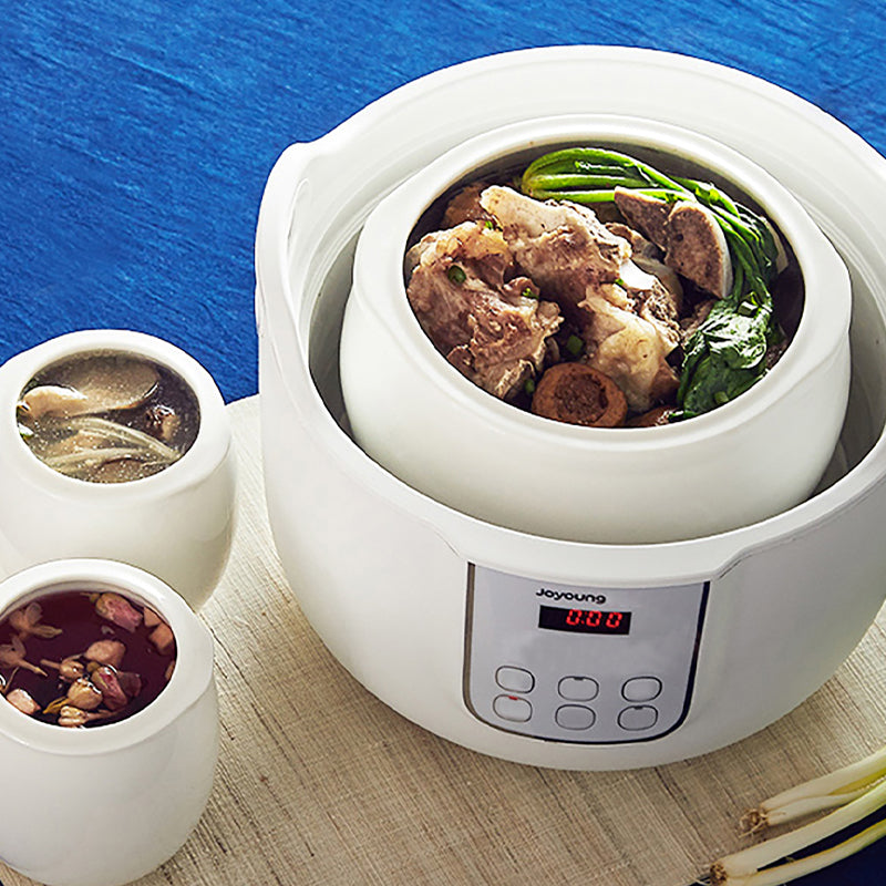 Electric Smart Kitchen Stew Pot White Porcelain Automatic Ceramic Cup ...