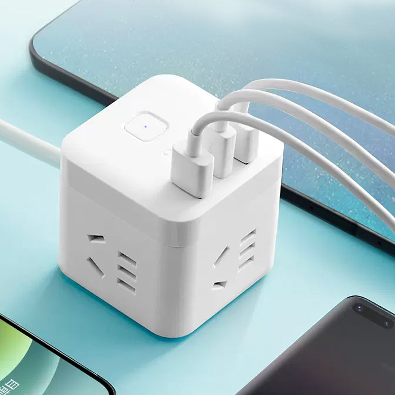 Cube Wired Wireless Charging USB Socket Converter Plug-in Adapter BULL ...
