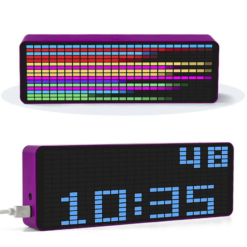LED Music Spectrum Rhythm Display Voice Control Level Indicator Dazzli ...