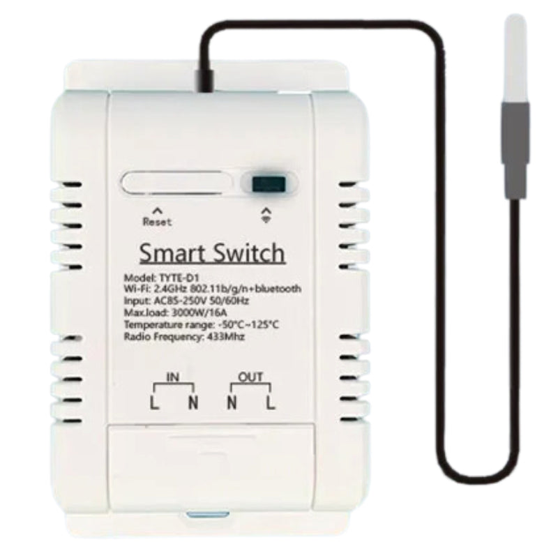 Smart Life WIFI Temperature Switches 16A Smart Thermostat Real-time En ...