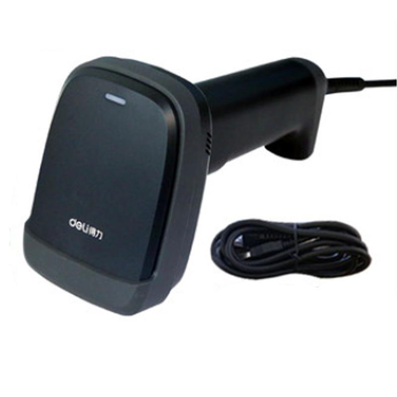 Deli Wireless Red Light Scanner Smart Phone Scanner Bar Code QR Code S ...