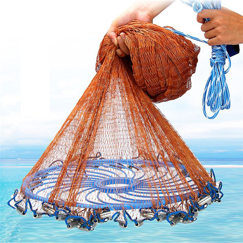 Flying Disk Fishing Net Hand Throw Cast Frisbee Nylon Mesh Net – ottostore