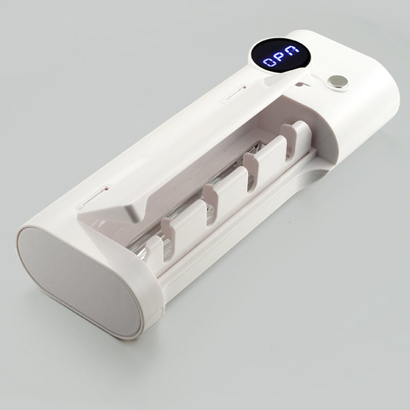 UV Toothbrush Sterilizer Drying Rack Wall-mounted Punch-free Multi-fun ...