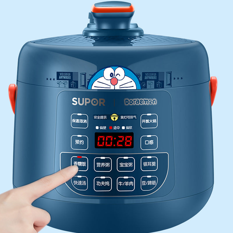 Doraemon Electric Pressure Cooker Mini Smart Small Rice Cooker LCD Dis ...