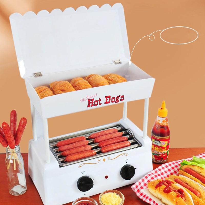 Multi-function Sausage Machine Mini Automatic Hot Dog Grilled Barbecue ...