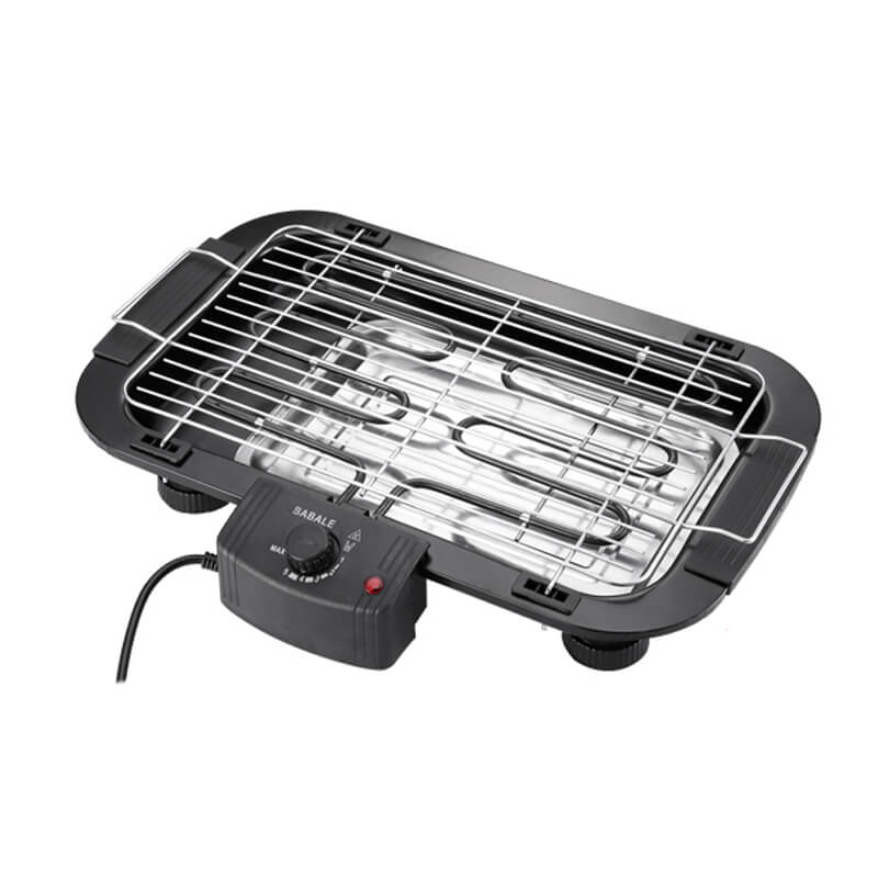 Home BBQ Smokeless Barbecue Electric Grill Pan Rack Indoor Machine BAB ...
