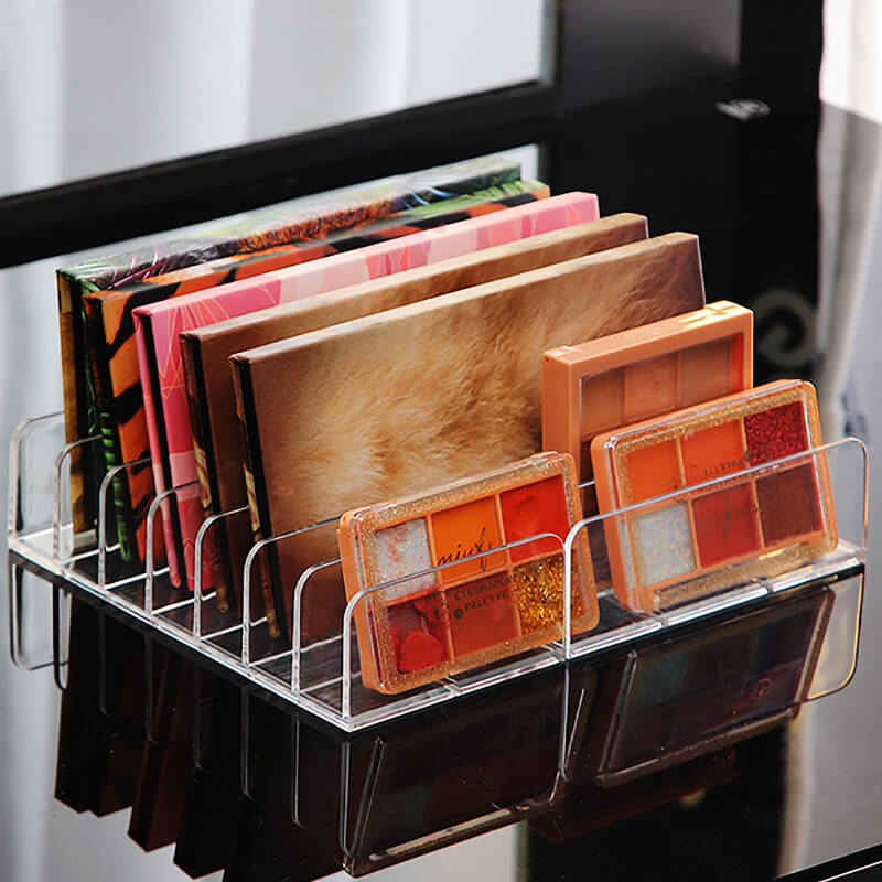 7-Grid Eyeshadow Palette Storage Rack Eye shadow Tray Cosmetics Shelf ...