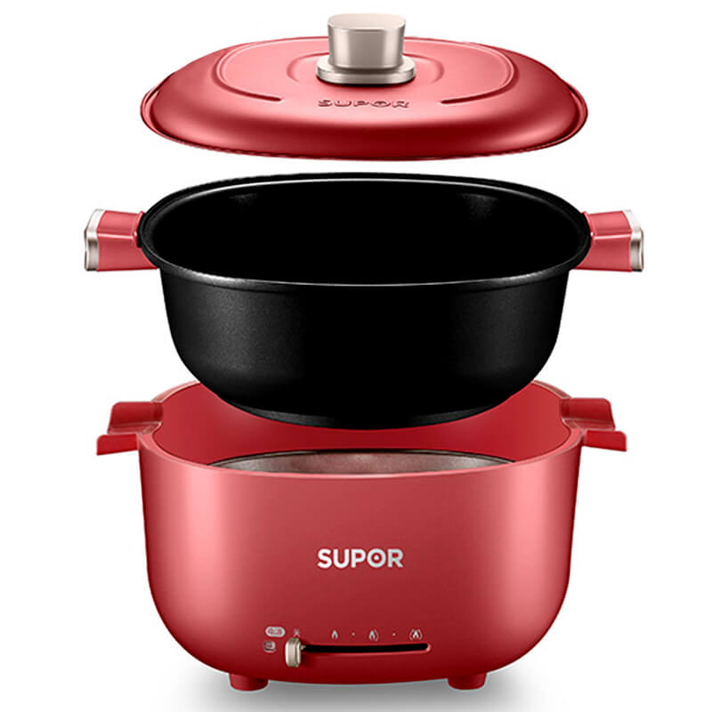 Electric Hot Pot Split-type Plug-in Multi-functional Frying Cooking Di ...