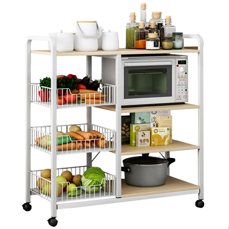 Kitchen Rack Multi Funtions Kitchen Multi-function Storage Rack Pot Multi-layer Steel Frame With W ...