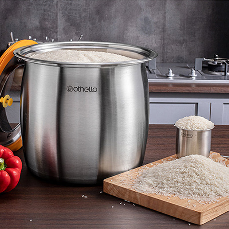 Rice Storage Bucket Food Storage Stainless Container Barrel