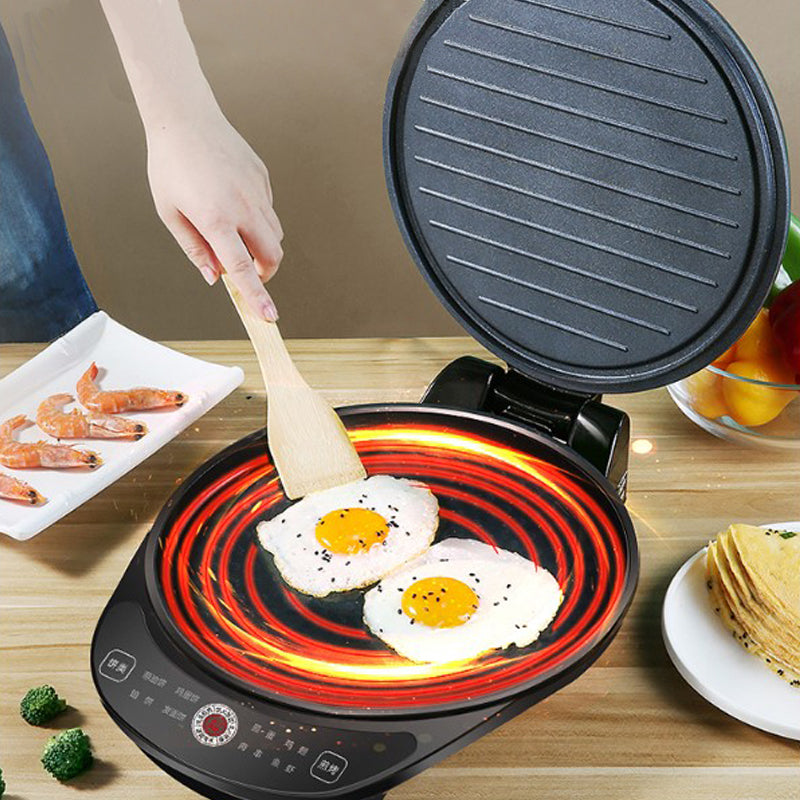 Non-stick Electric Double-sided BBQ Grill Fry Pizza Smart Baking