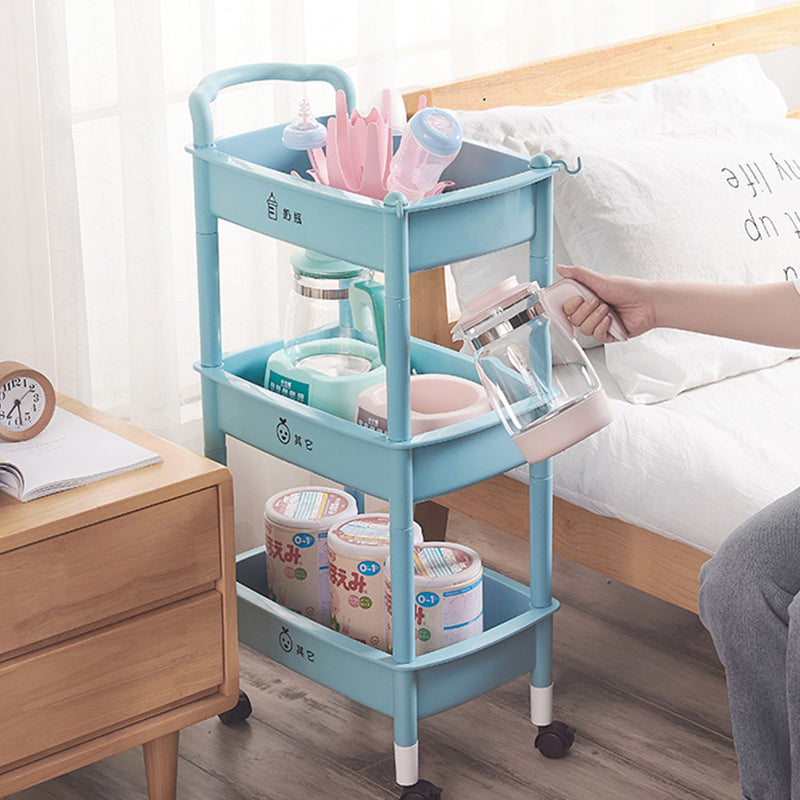 Children's Toy Baby Storage Rack Multi-layer Box Shelf Trolly