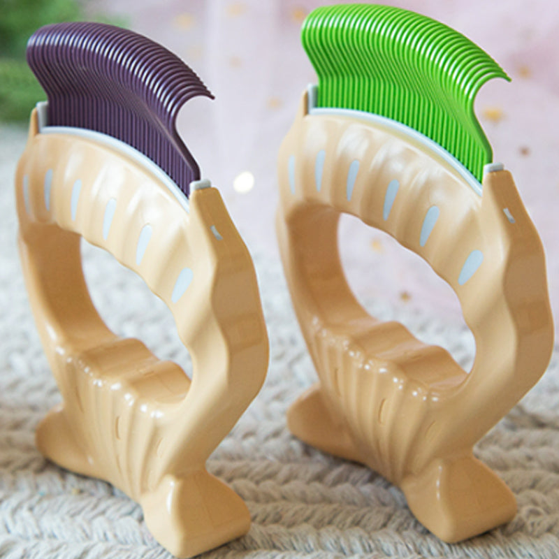 Shell Shaped Comb Pet Cat Dog Shell Shape Comb Resin Long Short Soft Hair Fur – ottostore