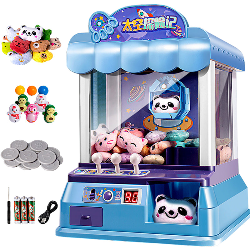 Toy Grabbing Machine Children's Toy Baby Girl Grabbing Coin-operated Claw Machine Birthday ...
