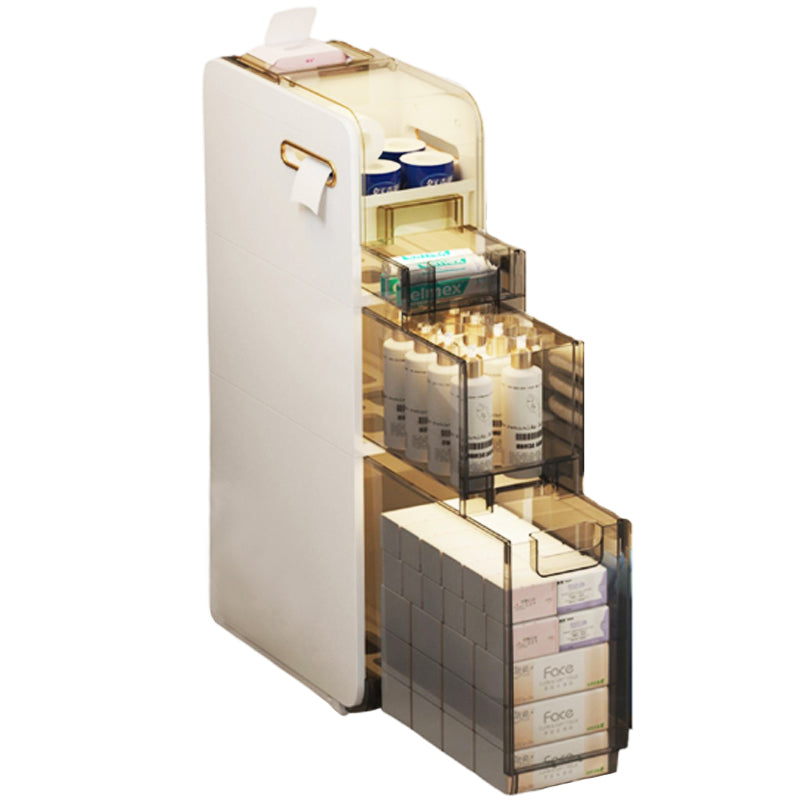 Bathroom Storage Multi-layer Cabinet Toilet Locker Drawer Removable Tr ...