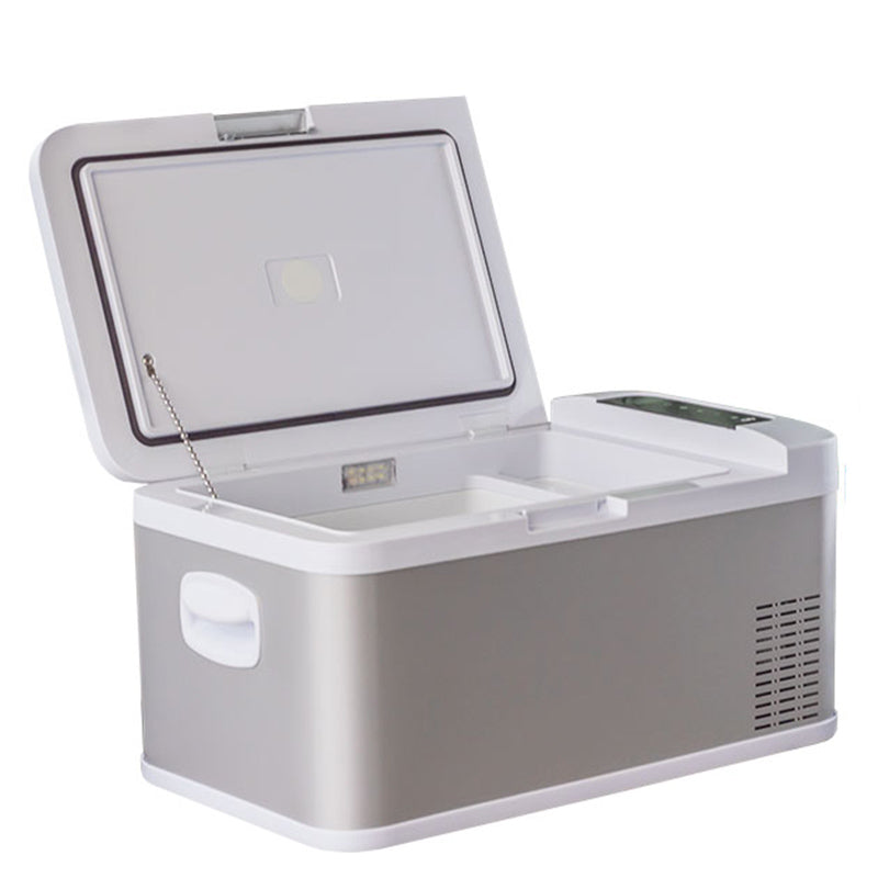 Dual-use Home Car Travel Outdoor Cool Compressor Quick Freezer Ice Box ...