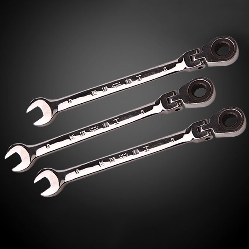 Swivel Head Ratchet Combination Wrench Movable Quick Dual-use Plum Blo ...