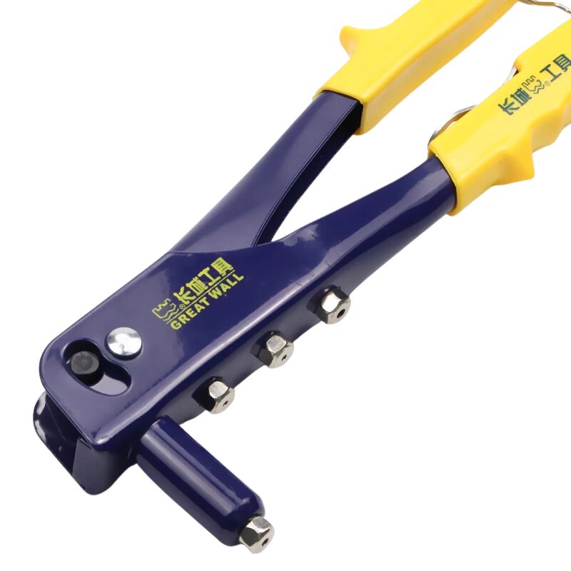Single Cap Rivet Tool Stainless Steel One-hand Rivet Gun Manual Core Comfort grip Handle Har ...