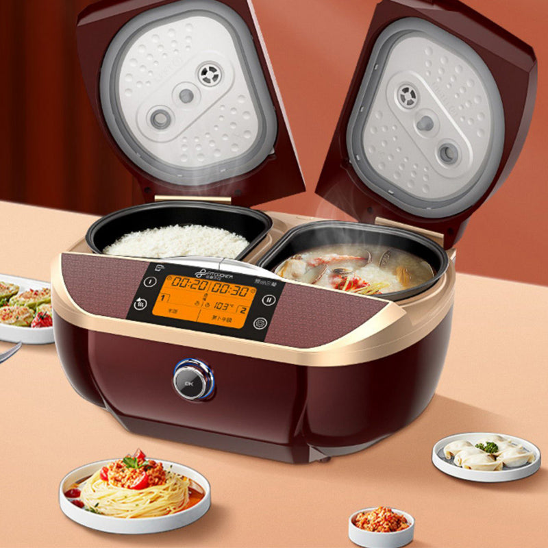Smart Automatic Multi-functional Double-pot Rice Cooker Dual-purpose D ...