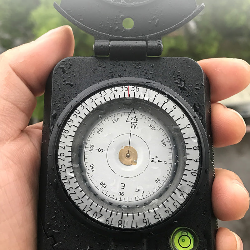 Luminous Compass Handheld Waterproof Two-sided Professional Luminous Compass Navigation ...