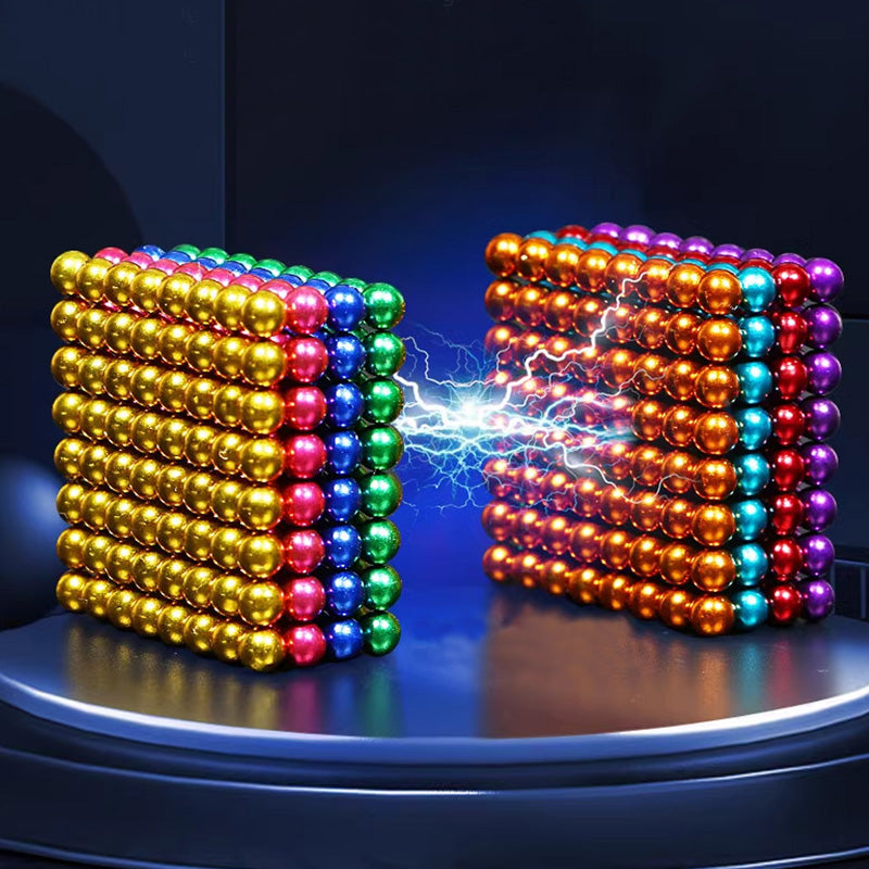 Colorful Multi layer Electroplating Strong Magnetic Bucky Ball Beads Puzzle