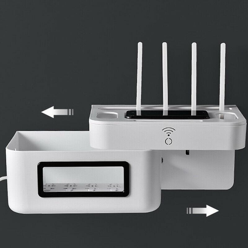 Router Container ASCOR Router Container Storage Rack Wall Mounted Storage Box Home Deco ...